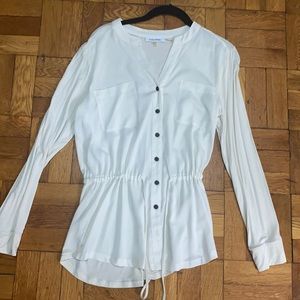 Calvin Klein polyester white blouse